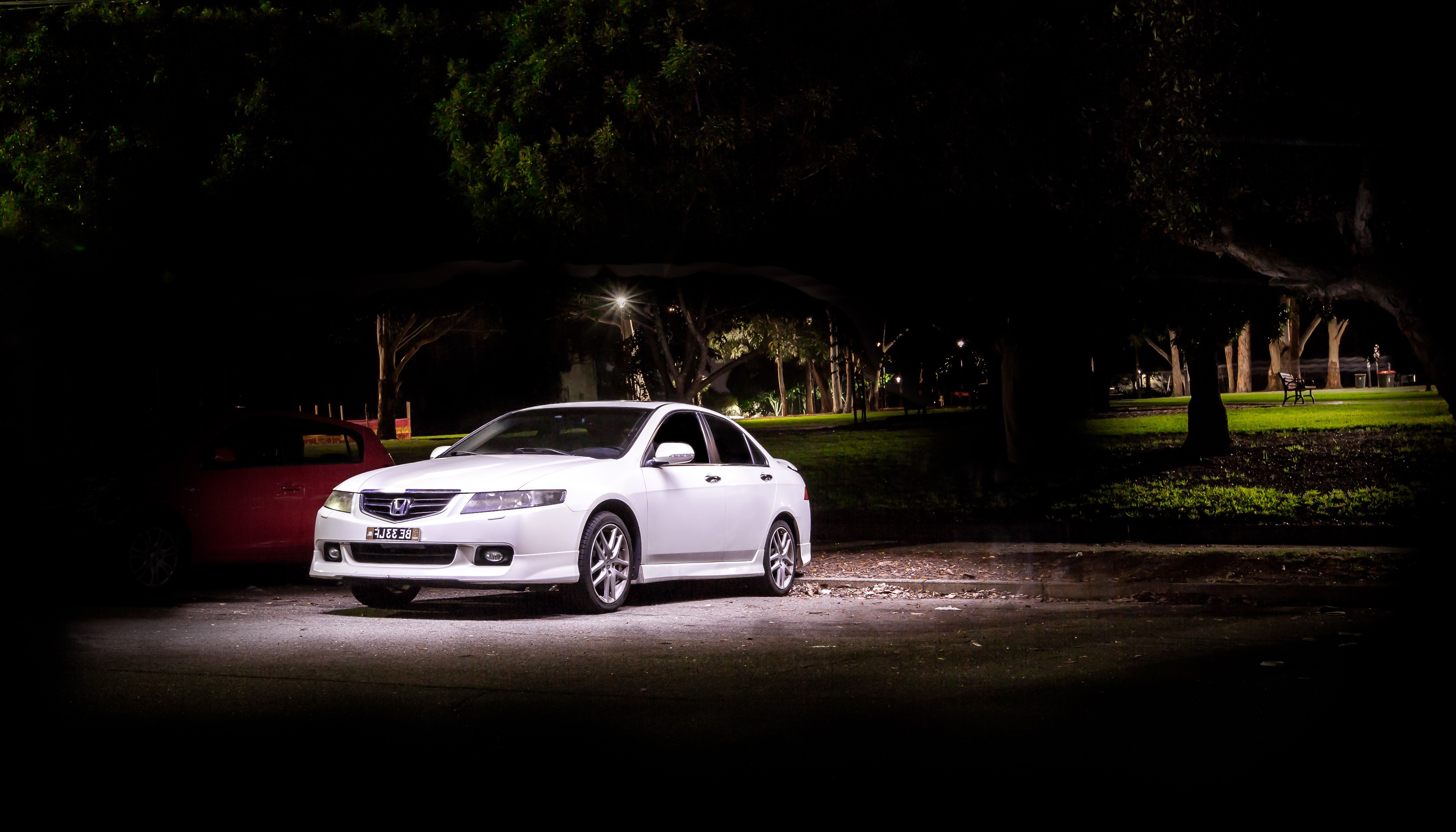 Honda Accord Euro Long exposure light painting night automotive photography