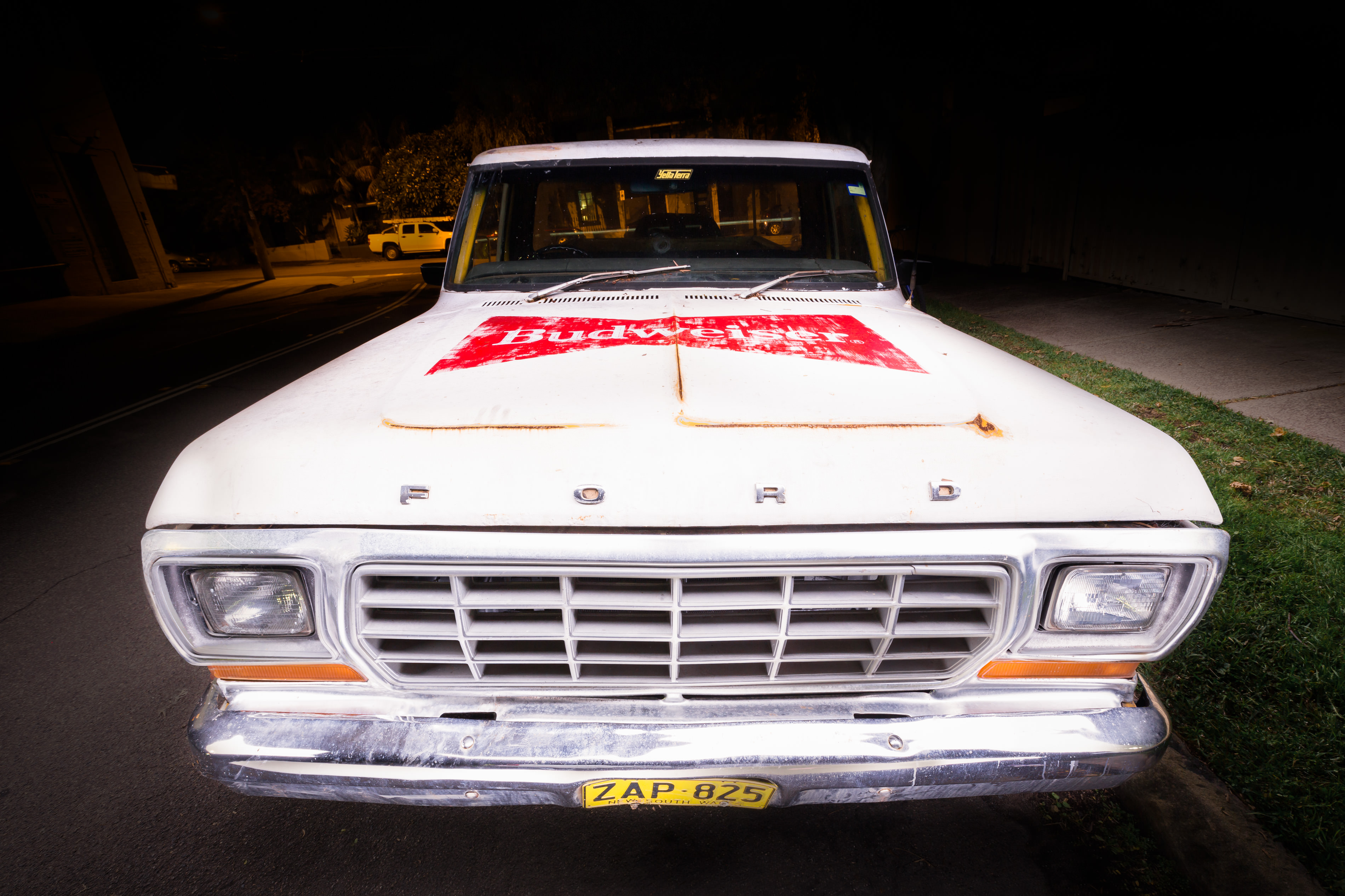 Budweiser Ford F150 Truck Long Exposure night automotive photography & light painting